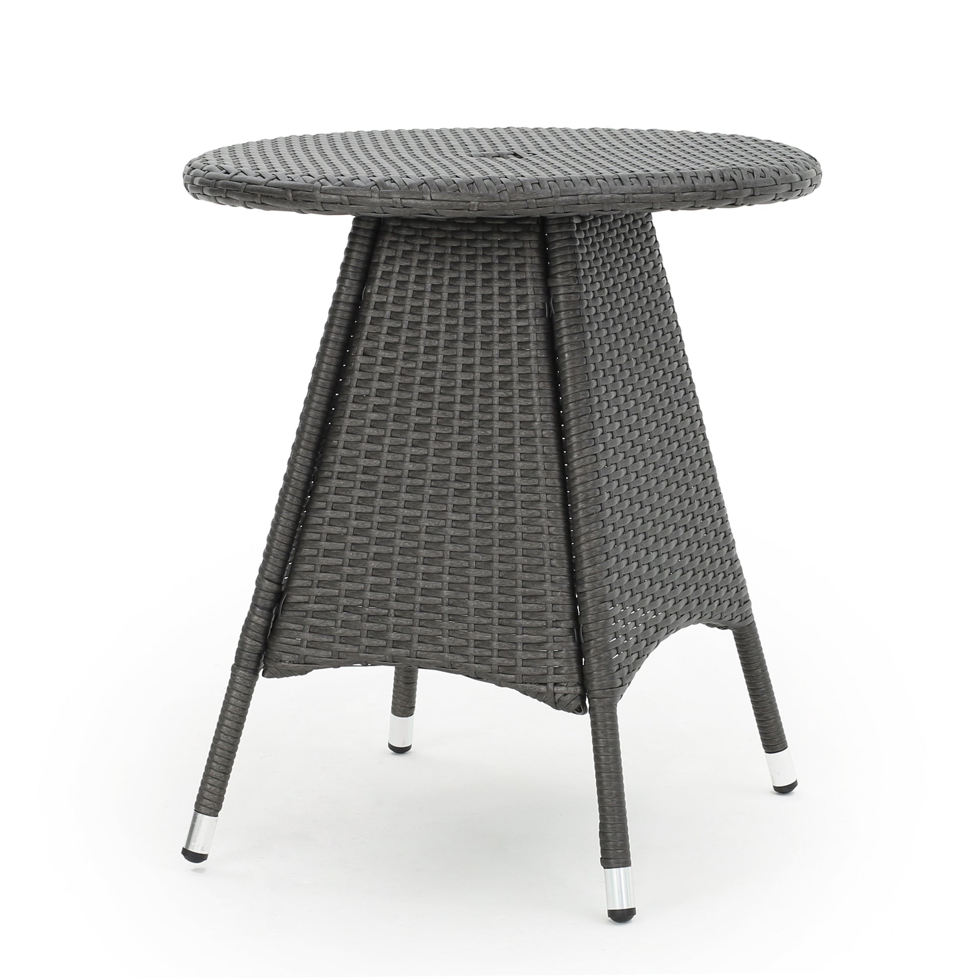 Corsica Rd Bistro Table Grey Rattan