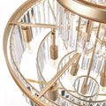 Golden Luxury Crystal Chandelier Modern Chandeliers Lights Fixture Hanging Pendant Light Fixture For Dining Room Bedroom Living Room Dia 23.6 Inch Gold Gold Crystal Iron