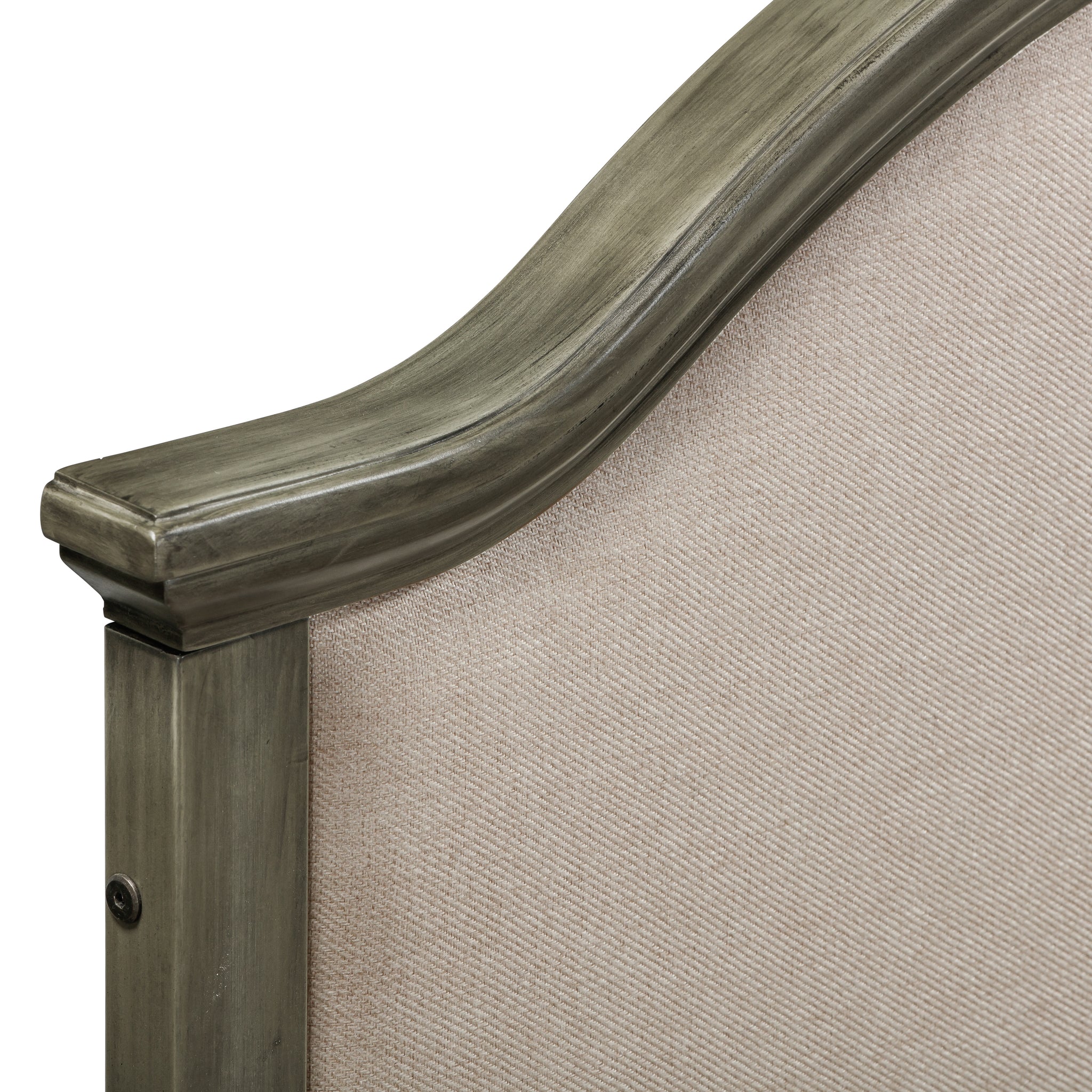 Twin Bed With Upholstered Headboard And Footboard, With Slats,Grey Twin Grey Bedroom American Design Pine