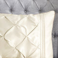 7 Piece Tufted Comforter Set Ivory Queen Queen Ivory Polyester