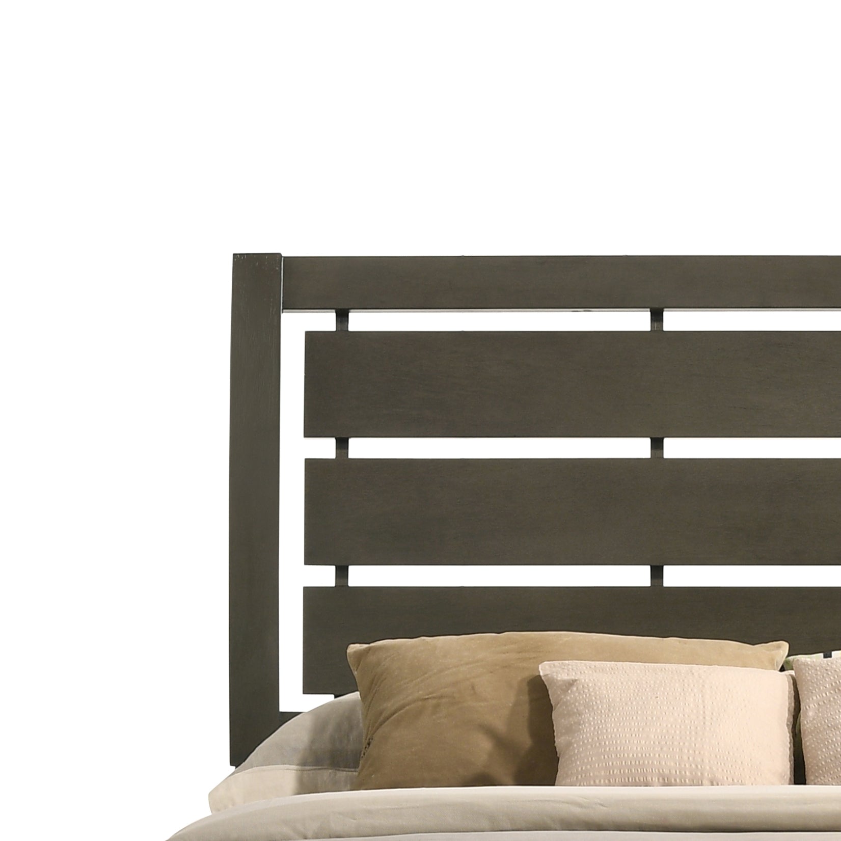 Grey Queen Sleigh Bed Box Spring Required Queen Grey Wood Gray Contemporary Panel Wood