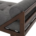 Chaise Lounge Charcoal Fabric