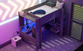 Wood Full Size Gaming Loft Bed With Desk, Multi Storage Shelves, Led And Charging Station, Dark Gray Box Spring Not Required Full Dark Gray Wood Bedroom Bed Frame Solid Wood Mdf