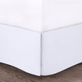 5 Piece Microfiber Ruffled Comforter Set White Cal King California King White Polyester