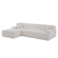 Modern Large L Shape Modular Sectional Sofa For Living Room, Bedroom, Salon, 2 Piece Free Combination, Simplified Style Old Sku:Wy000356Aaa Beige Polyester 3 Seat