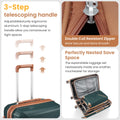 Luggage Sets 4 Piece 14 20 24 28 , Expandable Lightweight Suitcase With 4 Double 360 Degrees Mute Spinner Wheels Pp Materials Durable Tsa Lock Travel Luggage Army Green Polypropylene