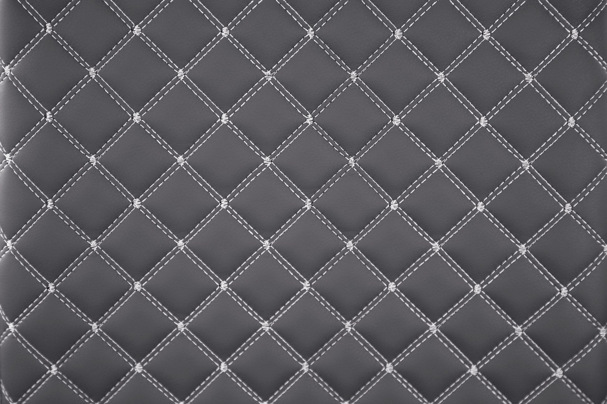 Modern Contemporary 7Pc Dining Set White High Gloss Finish Table W Extension Leaf V Shaped Support Gray Faux Leather Upholstered Chairs Diamond Pattern Stitching Luxury Furniture Set Chrome,Gray,White Seats 6 Dining Room Self Storing Leaf