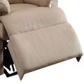 Beige Recliner With Pillow Top Arm Beige Manual Handle Metal Primary Living Space Tight Back Handle Pillow Top Arms Fabric Metal