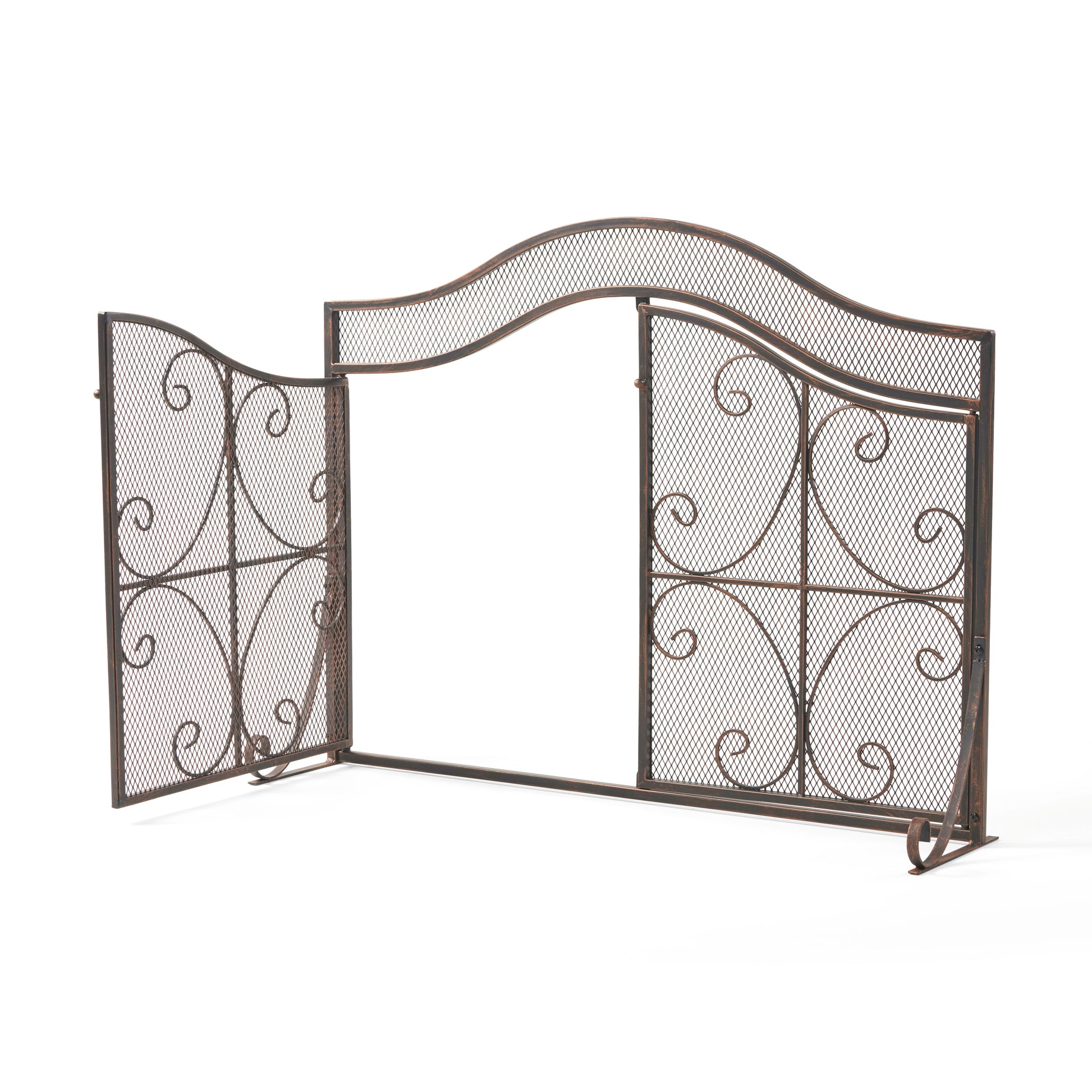 Fire Screen Black Iron