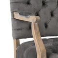Arm Chair Charcoal Velvet