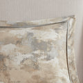 7 Piece Textured Cotton Blend Comforter Set Gray Cal King California King Multicolor Polyester