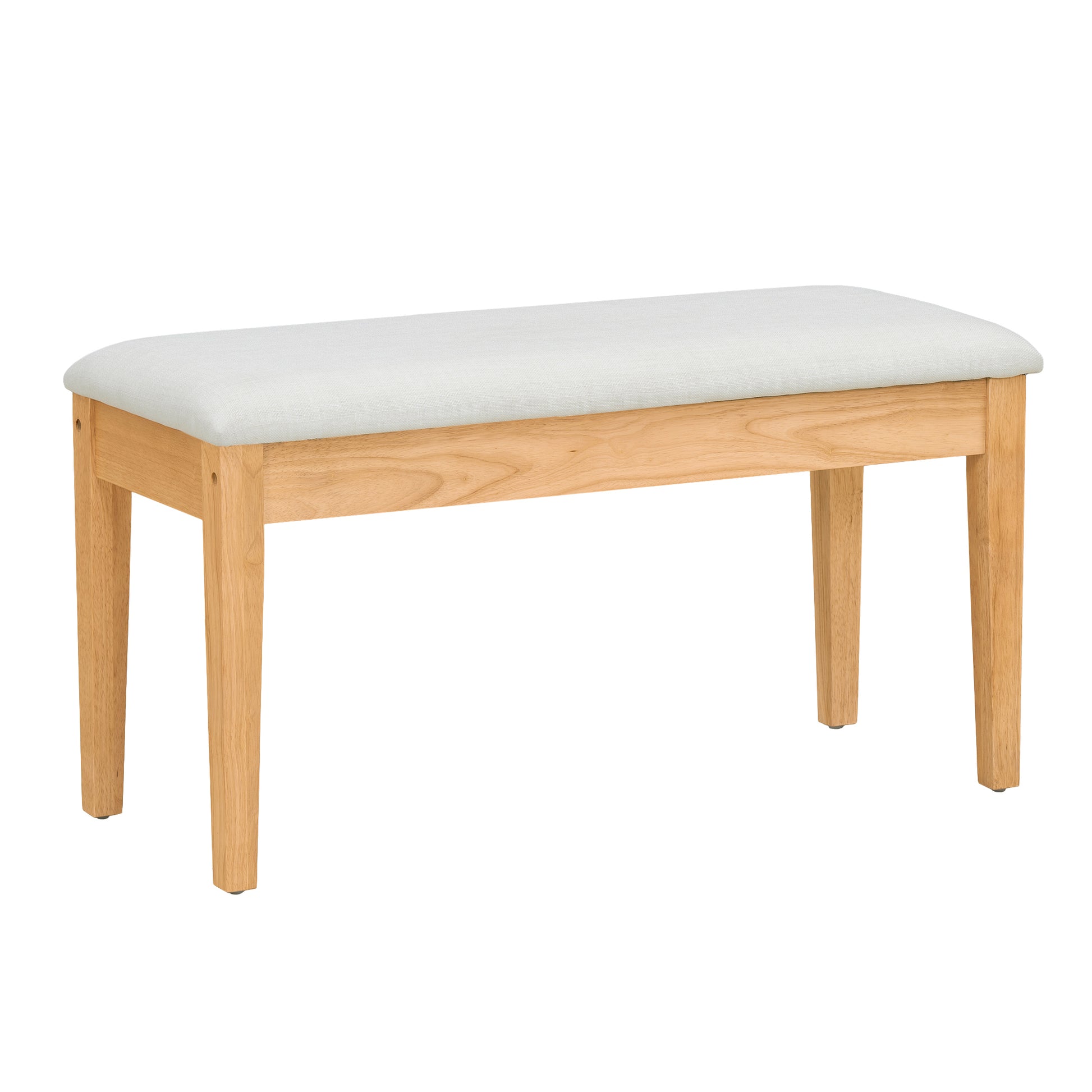 Farmhouse 6 Piece Dining Table Set With Storage Table, Kitchen Table Set With Drawer, Storable Bench And Upholstered Dining Chairs, Natural Beige Wood Dining Room Bench Seating Acacia Rectangular Dining Table With Chair And Bench Upholstered Chair Wood