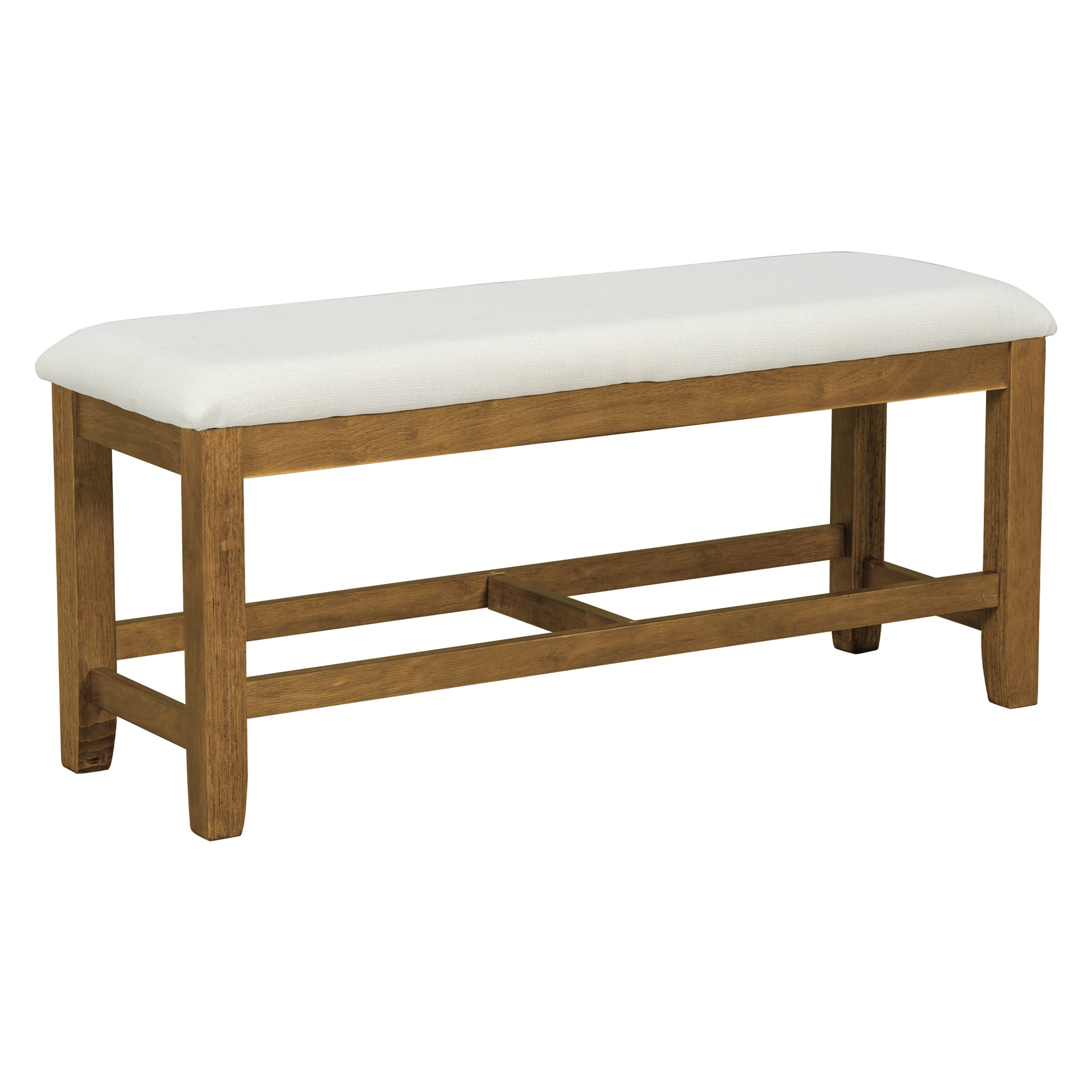 Farmhouse 6 Piece 60Inch Extendable Pedestal Dining Table Set With 18Inch Removable Leaf, 44Inch Bench And 4 Ladder Back Dining Chairs, Dark Brown Wood Dining Room Solid Wood Rubberwood Oval Dining Table With Bench Wood Wood Dark Brown Ladder Back Seats