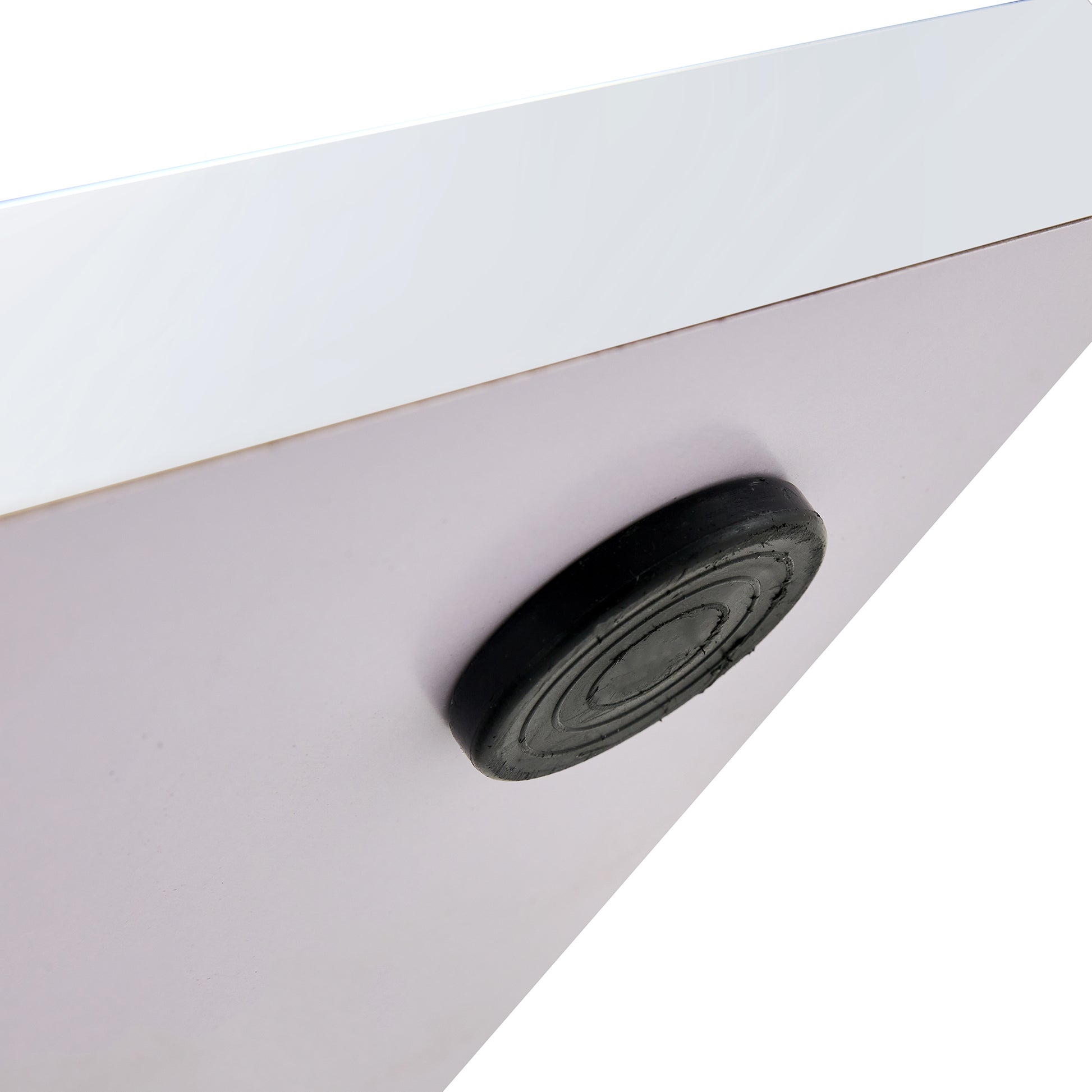 Table And Chair Set.Modern Dining Table, Tempered Glass Countertop With Artistic Mdf Legs.Paried With 4 Comfortable Chairs With Pu Seats And Metal Legs. Suitable For Various Decoration Styles. Black Brown,Transparent Seats 4 Mdf Metal