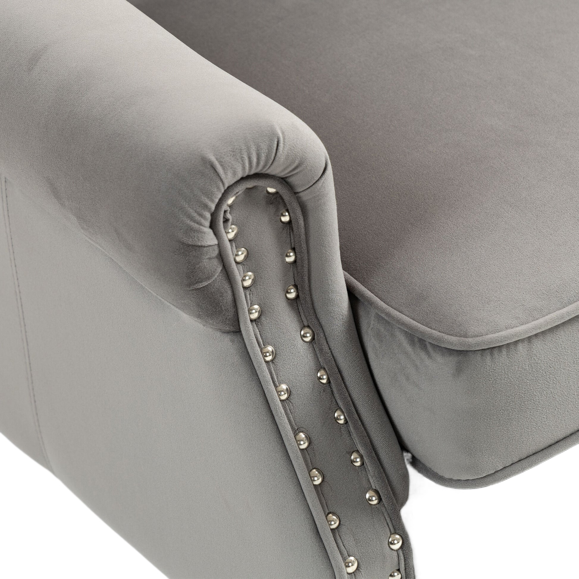 Coolmore Wood Frame Armchair, Modern Accent Chair Lounge Chair With Sturdy Wood Legs For Living Room Bedroom Dark Gray Dark Gray Foam Velvet