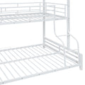 Metal House Bunk Bed, Twin Over Full, White Full White Metal