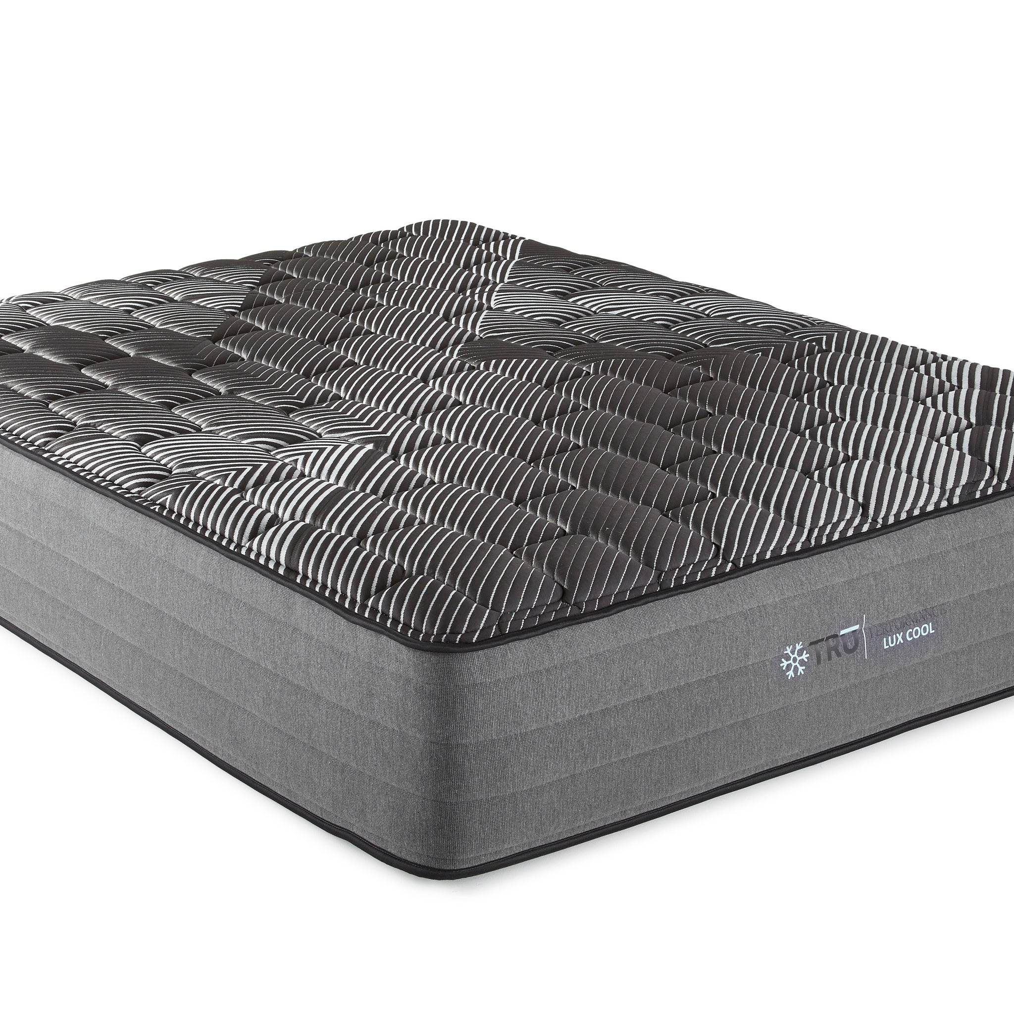 14" Pure Ice Lux Firm Quilted King Mattress Black Foam Spring King