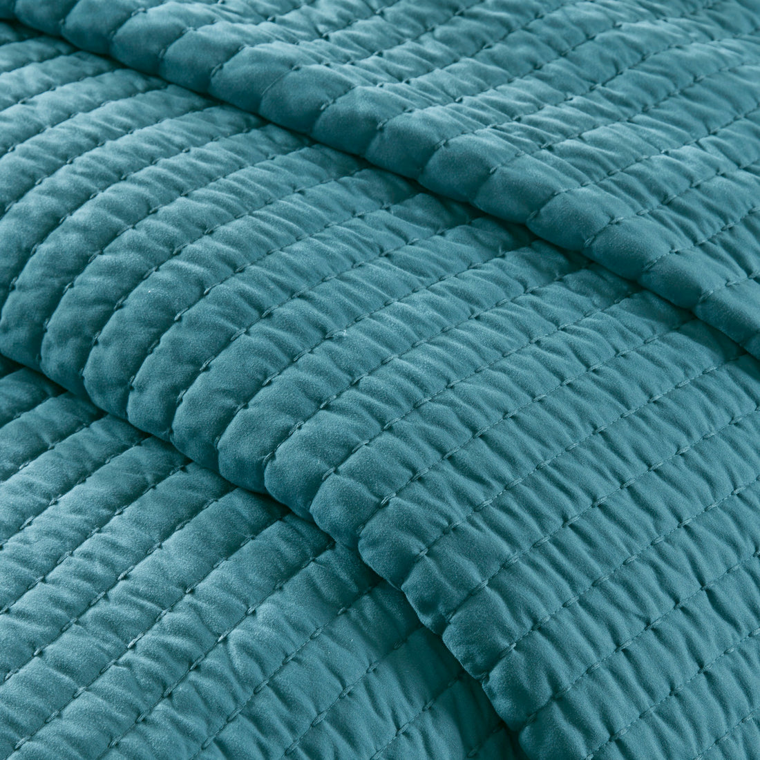 3 Piece Quilt Set Teal Full Queen Full Teal Microfiber