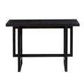 Bar Table, Extra Long Entryway Table For Entryway, Hallway, Living Room, Foyer, Corridor, Rectangular Wood High Top Kitchen Dining Table, Black Matt Black Solid Wood Mdf