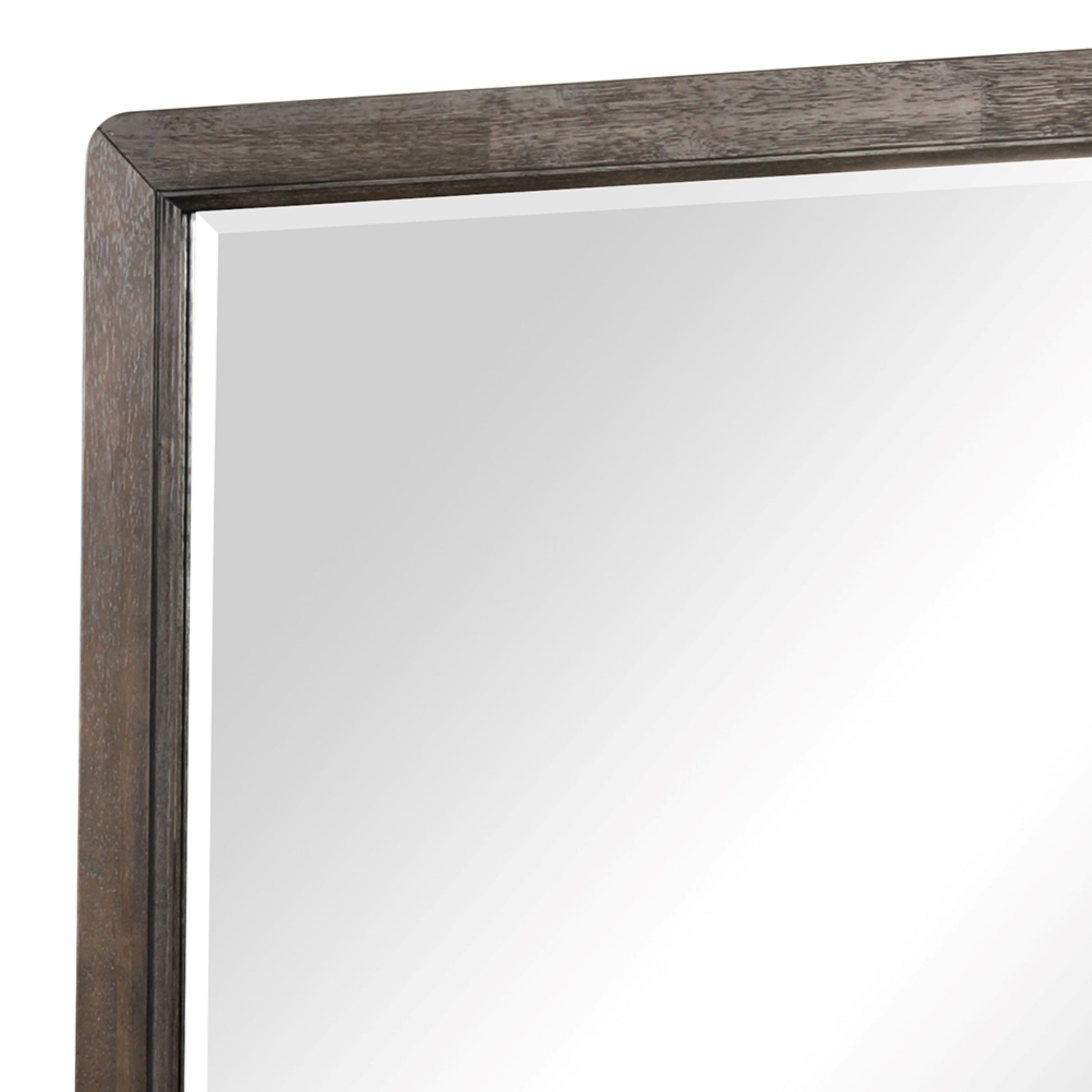 Mirror Antique Brown Antique Brown Wood Glass