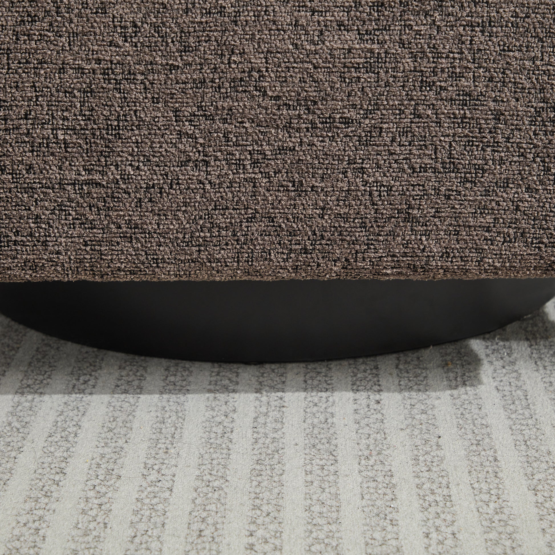 31.5"W Swivel Accent Chair And Comfy Round Accent Single Sofa Chair, 360 Degree Club Chair, Lounge Armchair For Living Room,Bedroom.Nursery.Taupe Black Chenille Black Taupe Chenille