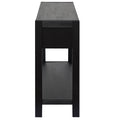Console Table Entryway Table For Hallway Living Room With 2 Drawers And 1 Shelf Black Mdf