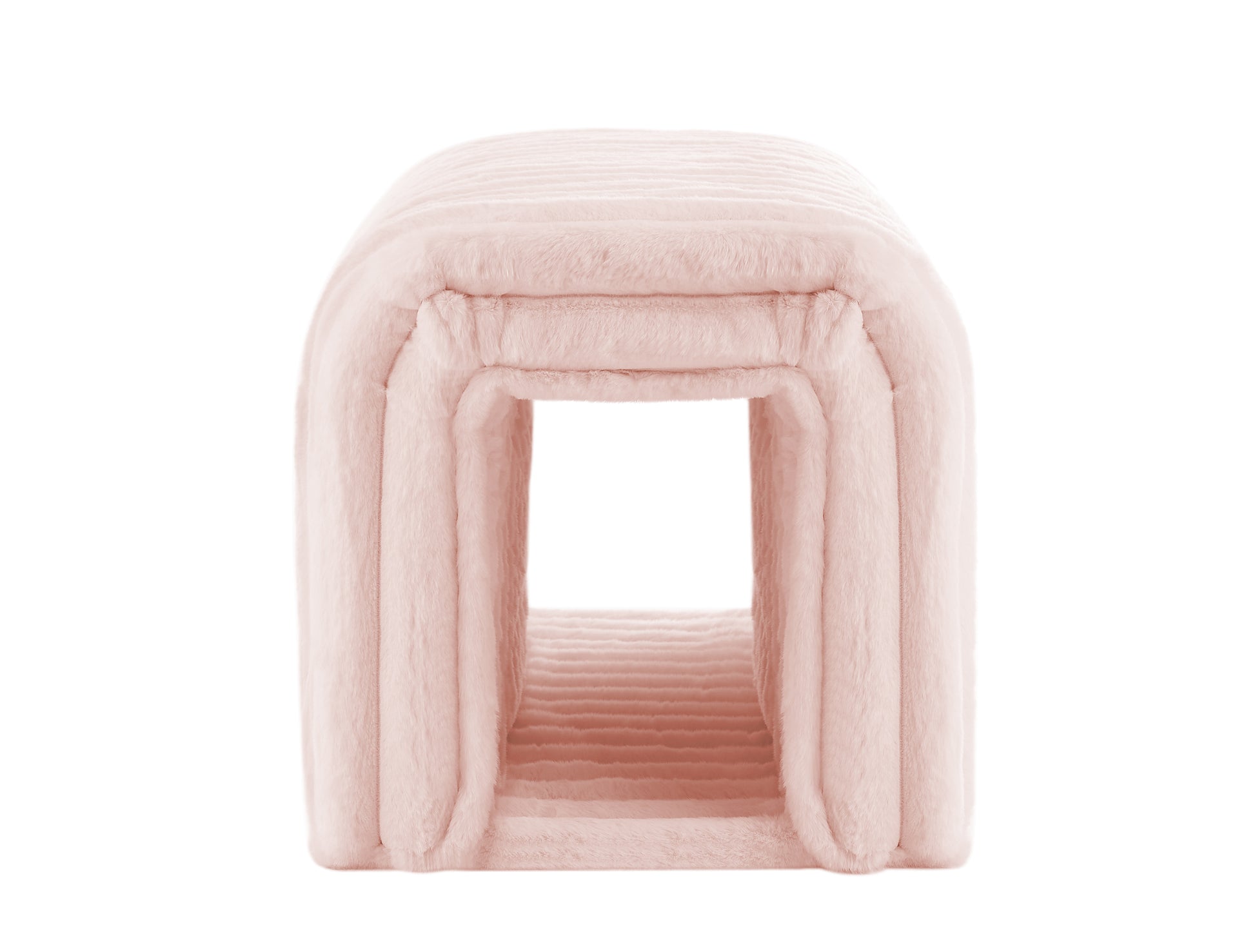 Ottoman Bench Storage Foot Rest For Couch Pet Supplies Corduroy Bench Cat'S Nest To Hide For The Living Room, Entryway And Bedroom,Pink Pink Corduroy