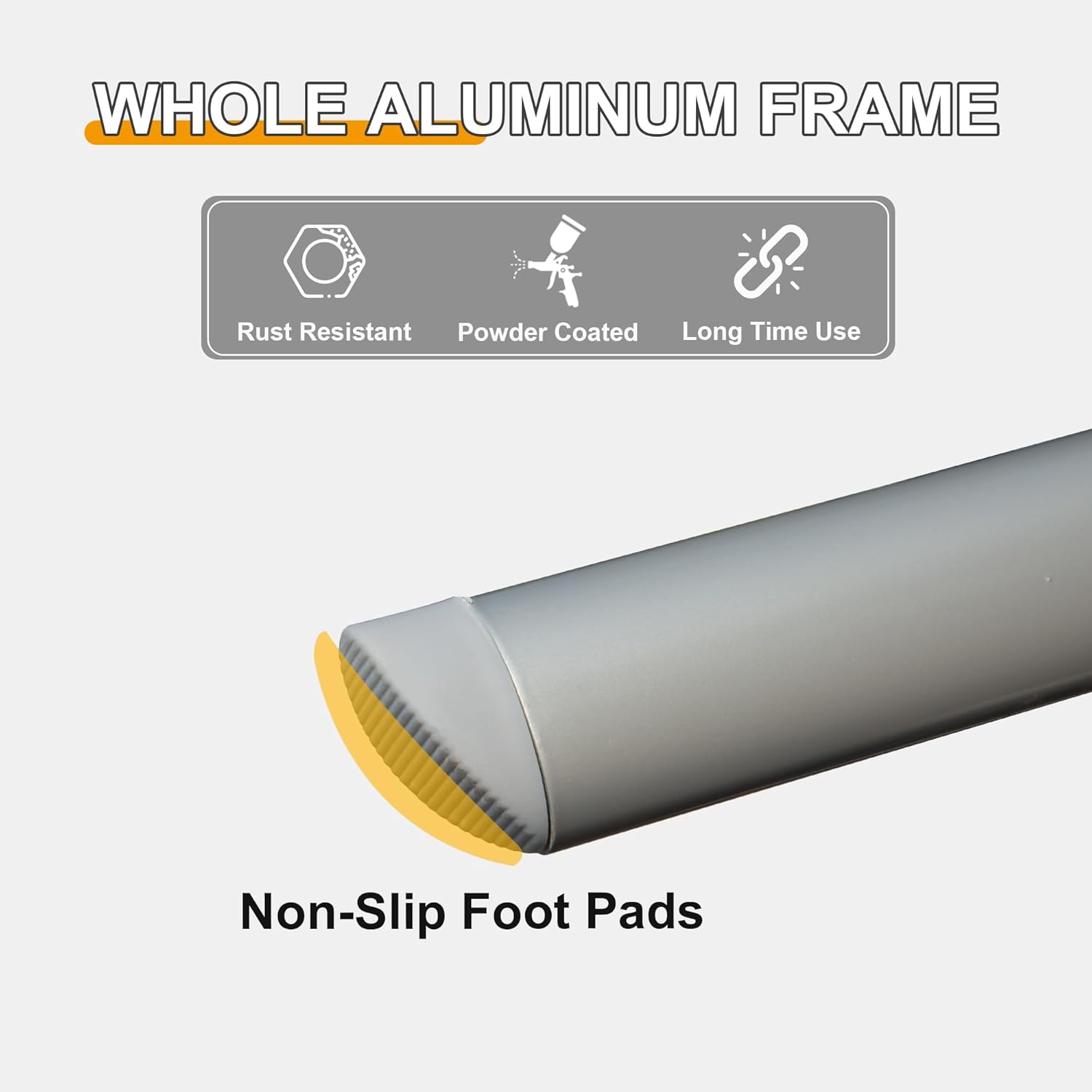 Patio Folding Chairs Set Of 2, Aluminium Frame Outdoor Reclining Patio Chairs For Garden Camping Poolside Beach Deck, Adjustable High Back Lawn Chairs With Textilene Fabric Seat, Dark Gray Dark Gray Aluminium