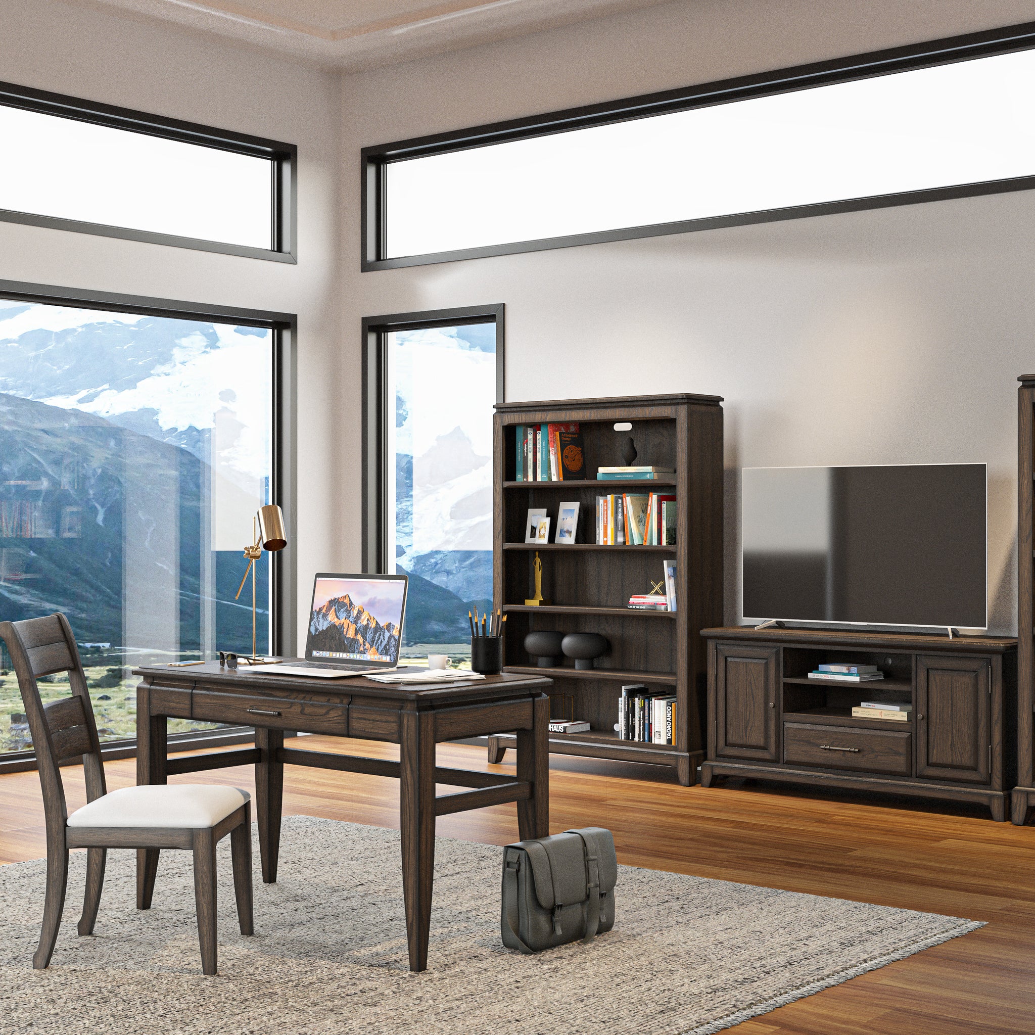 Chocolate Bookcase Chocolate Solid Wood Mdf