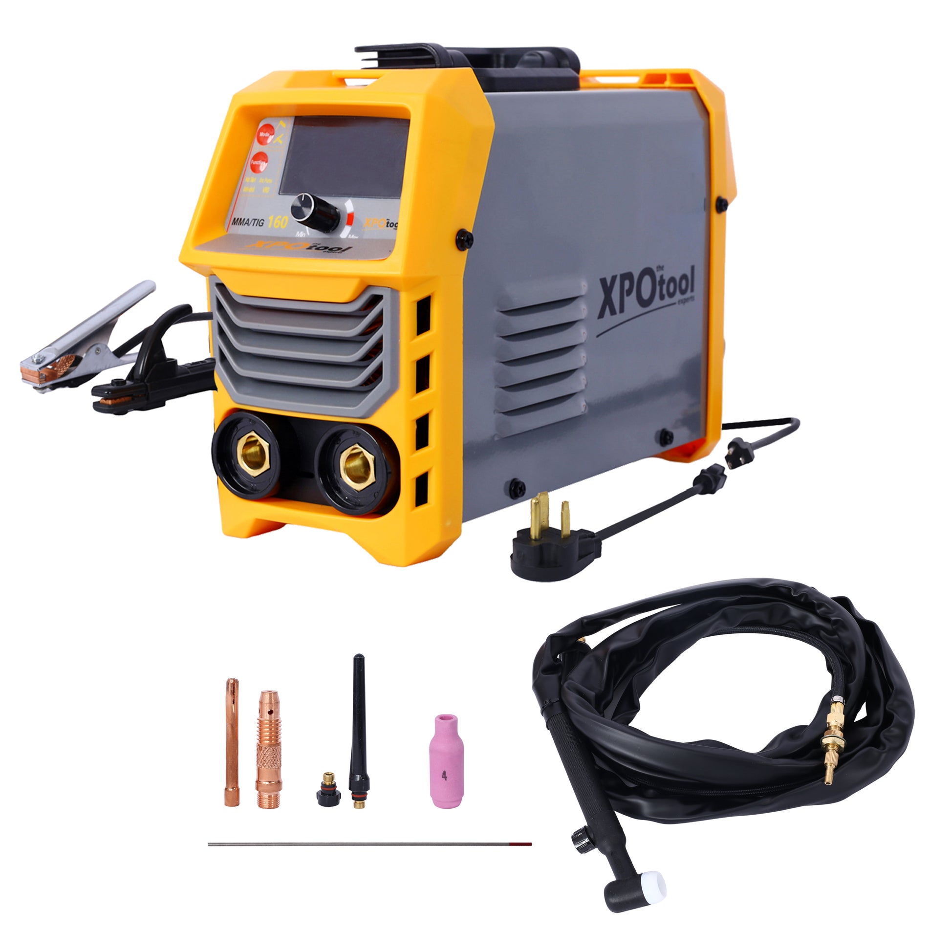 110V 220V Portable Arc Welder Actual 160A Arc Lift Tig Welding Machine, Dual Voltage Electric Welder Mma Welding Machine Inversor Soldador With Lift Tig Igbt Inverter Welderinclude Tig Torch Grey Steel
