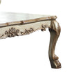 Gold Patina And Bone Coffee Table With Claw Leg Gold Primary Living Space Traditional Rectangular Solid Wood Mdf