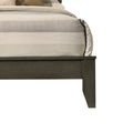 Grey Queen Sleigh Bed Box Spring Required Queen Grey Wood Gray Contemporary Panel Wood