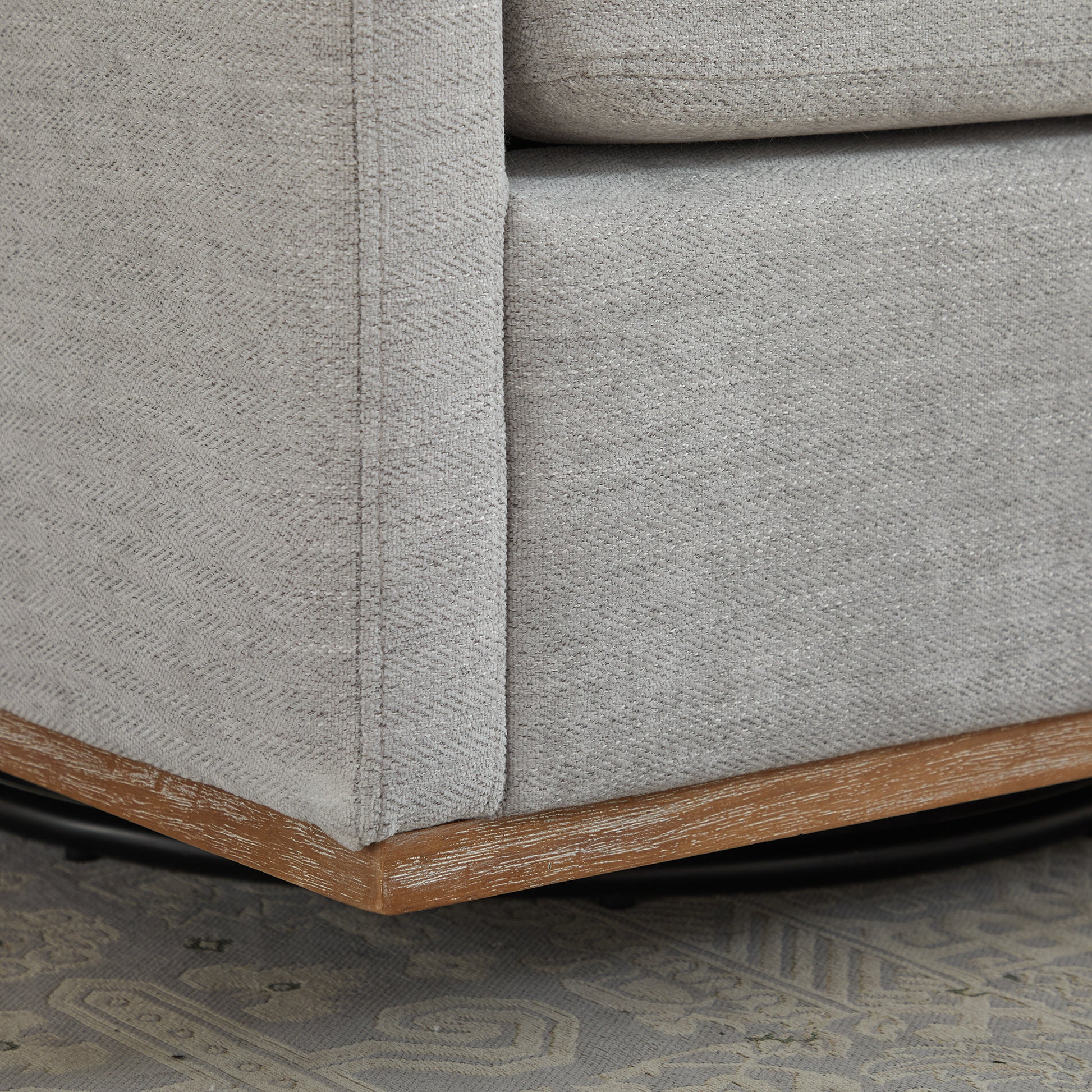 30.7"W Square Upholstered Swivel Accent Chair And Comfy Accent Single Sofa Chair, 360 Degree Club Chair, Lounge Armchair For Living Room Bedroom Apartment Nursery. Light Gray Light Gray Chenille