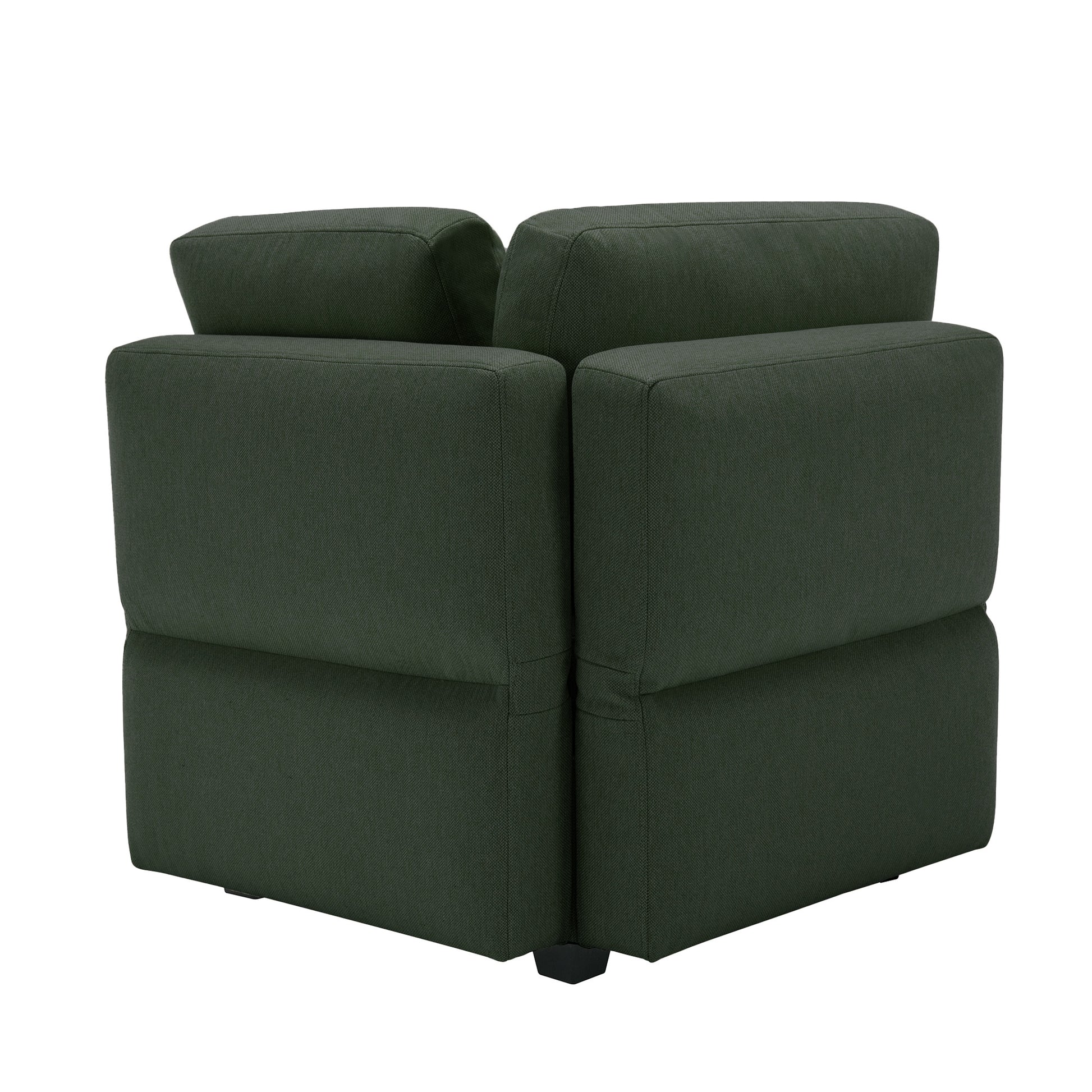 Palmilla Corner Sofa Green Green Polyester 1 Seat
