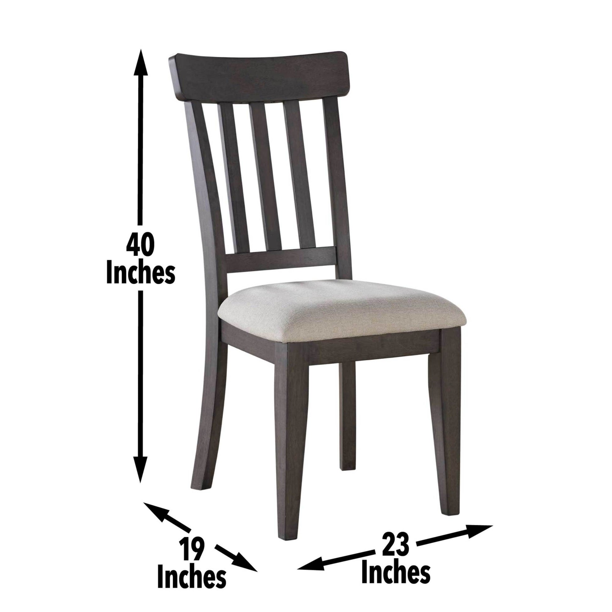 Napa Side Chair Set Of 2 Brown Dark Brown Wood