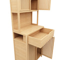 Bamboo Tea Cabinet 1 2 Drawers Natural Bamboo
