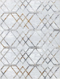 Nova Gc Soh9001 Multi 5 Ft. 3 In. X 7 Ft. Area Rug White Polyester