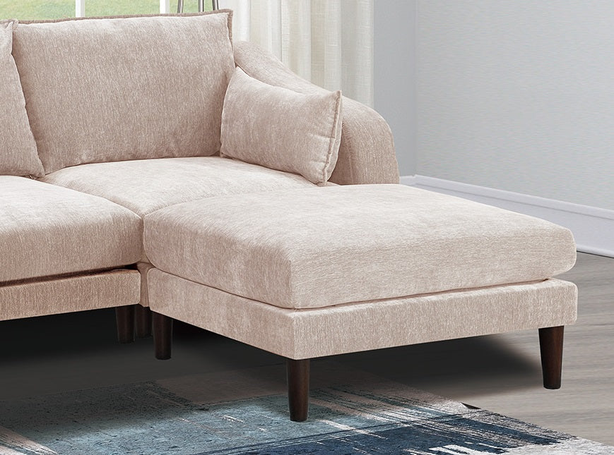 Beautiful Blush Pink Laf Raf One Arm Chair Morgan Fabric 1Pc Chair Pillow Soft Cushion Wood Legs Living Room Furniture Pink Primary Living Space Classic,Contemporary,Modern Fabric