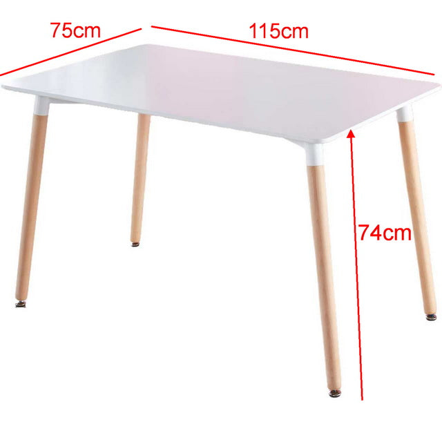 1 6 Table And Chair Set,Dining Room,Office,7Piece Dining Set,Kitchen Set White Metal