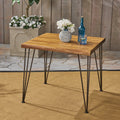 Zion Industrial Wood And Metal 32.5 Teak Wood