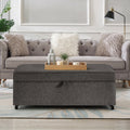 Modern Large Comfort Sofa Ottoman With Storage, Modular Sectional Storage Ottoman With Wheels For Living Room,Lounge Ottoman, Couch Storage Ottoman ,Large Storage Ottoman Bench Charcoal Grey Charcoal Grey Primary Living Space American