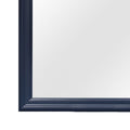 Charlston Blue Mirror Blue Solid Wood Mdf