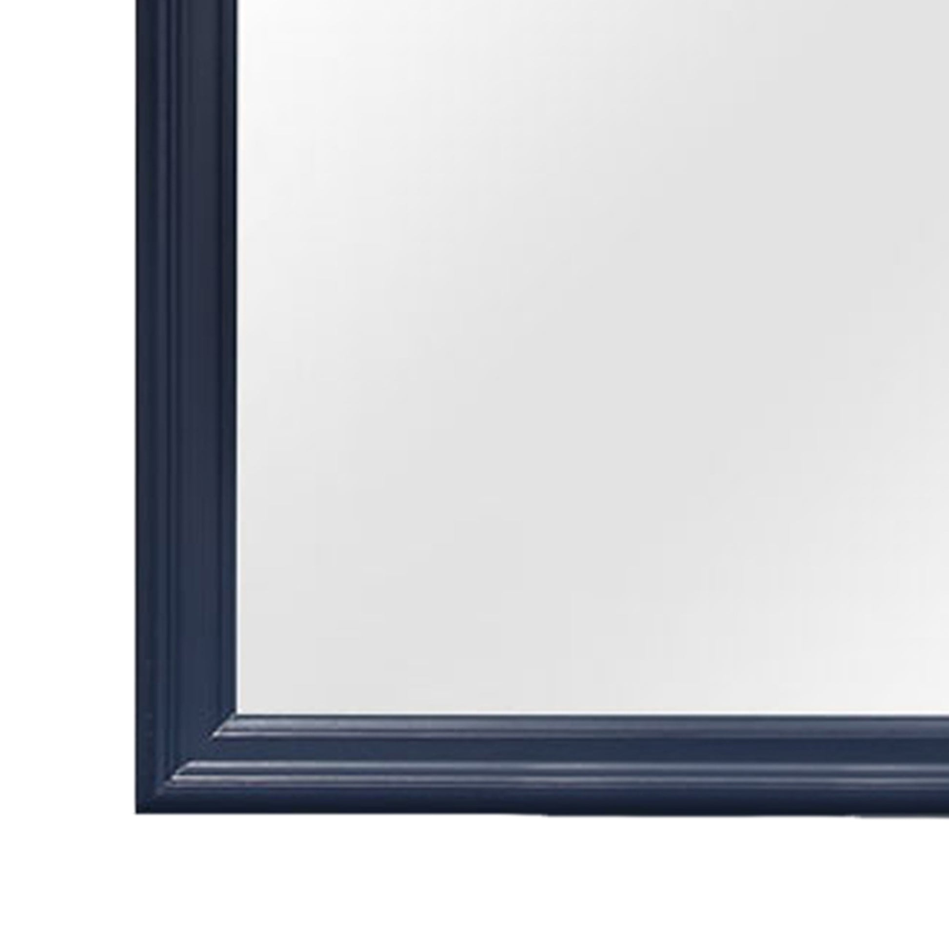 Charlston Blue Mirror Blue Solid Wood Mdf