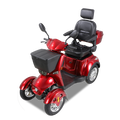 Xl3D4L Electric Mobility Recreational Travel Scooter For Adults,Mobility Scooters For Seniors, 4 Wheel Powered Mobility Scooters Red Abs Pc Abs Pc