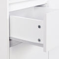 Sleek And Contemporary Shoe Cabinet With Adjustable Shelves, Minimalist Home Organizer With Solid Wood Legs, Storage Sideboard For Entryway, Living Room, White White Primary Living Space Particle Board