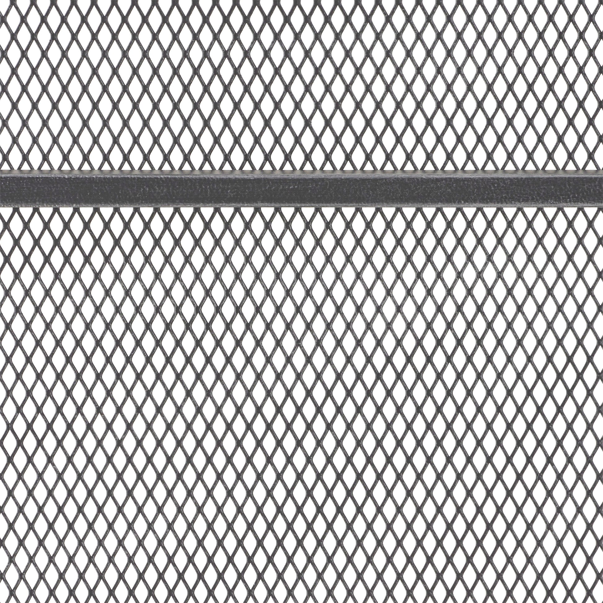 Fire Screen Black Silver Iron