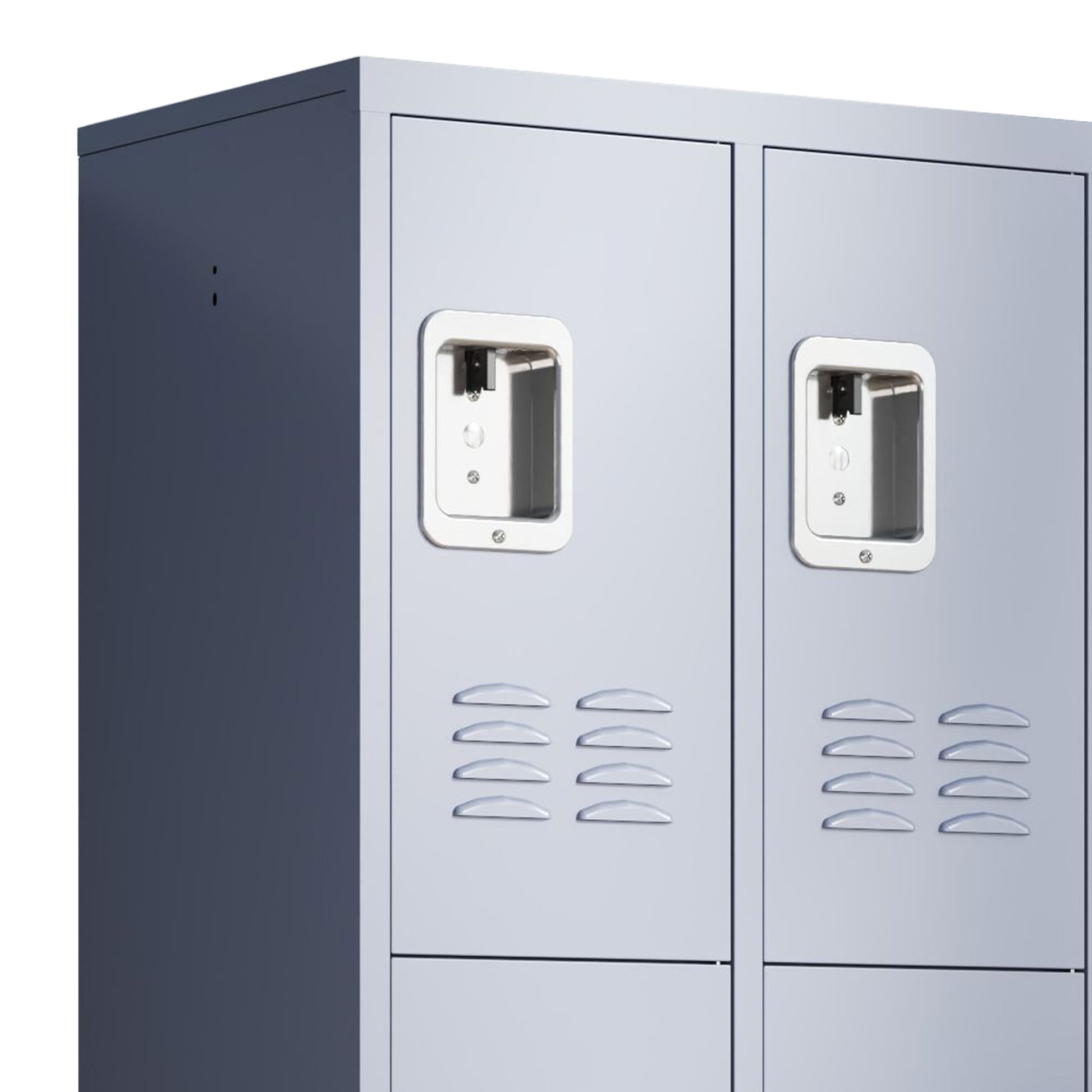9 Door 72"H Metal Lockers With Lock For Employees,School,Office,Gym,Bedroom,Storage Locker Cabinet,Gray,Assembly Required Gray Gym Modern Metal Metal