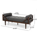 Chaise Lounge Charcoal Fabric