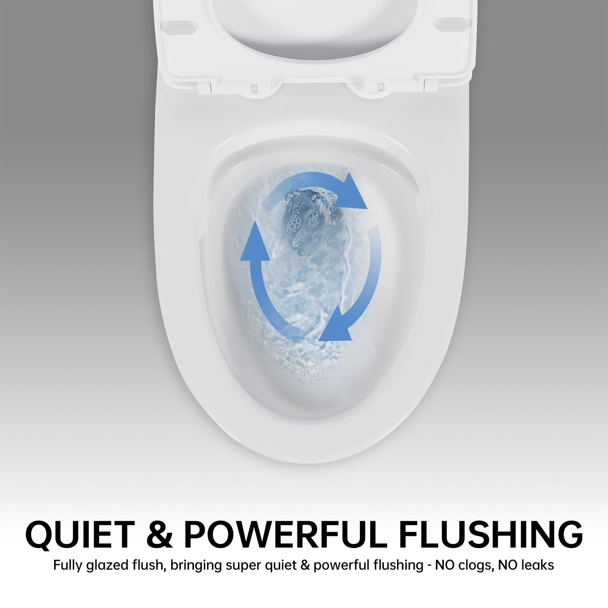 1.1 1.6 Gpf Elongated Comfort Height Floor Mounted One Piece Toilet, Cupc Certified, Watersense Cetified, Ceramic, White Color, Soft Close Seat White Ceramic