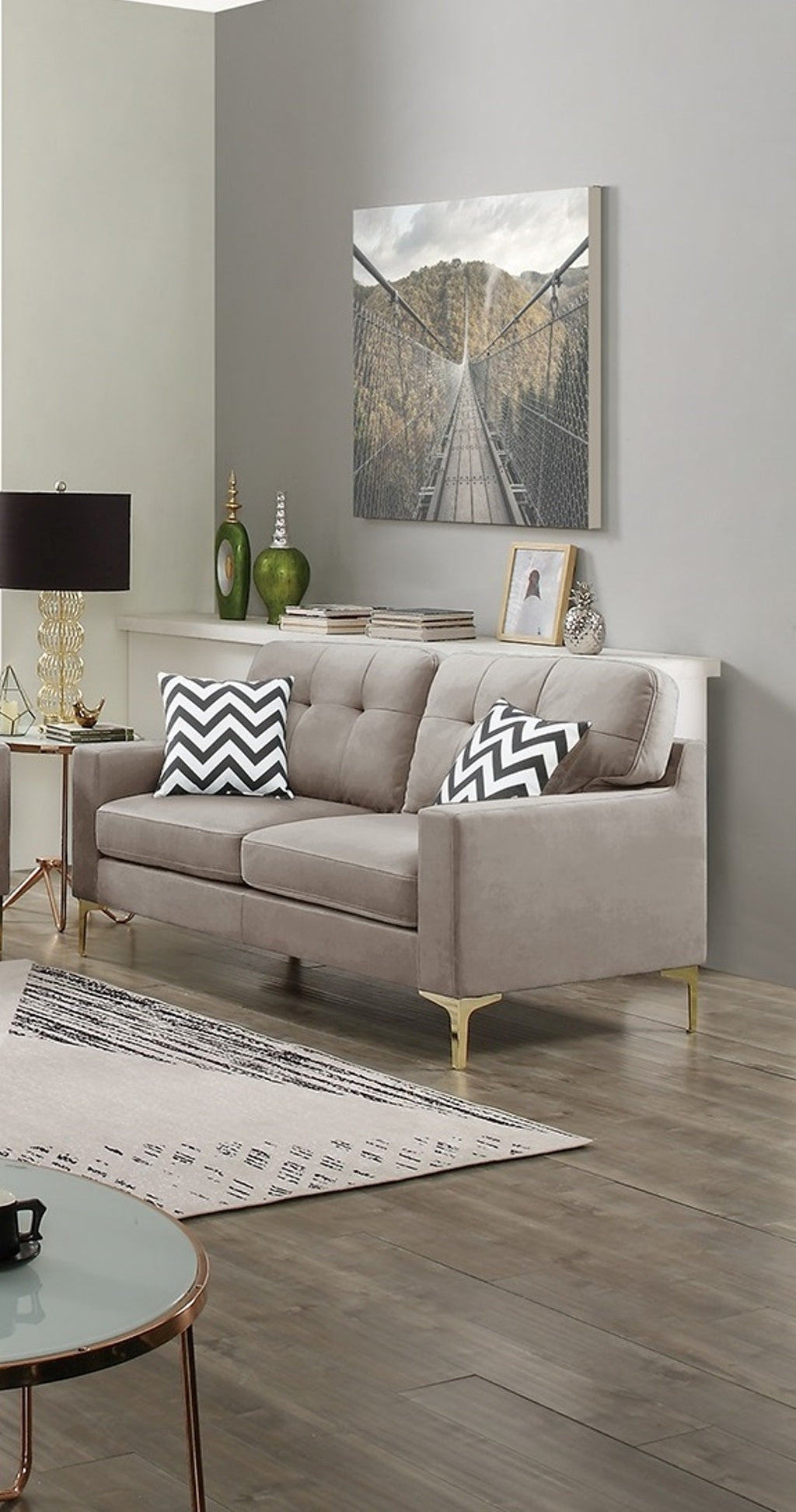 Eye Catching Attractive 2Pc Sofa Set Light Brown Velvet Fabric Sofa Loveseat W Pillows Couch Firm Tufted Cushions Living Room Light Brown Primary Living Space Firm Tufted Back Contemporary,Modern Pine Square Arms Pine,Plywood,Velvet 5 Seat